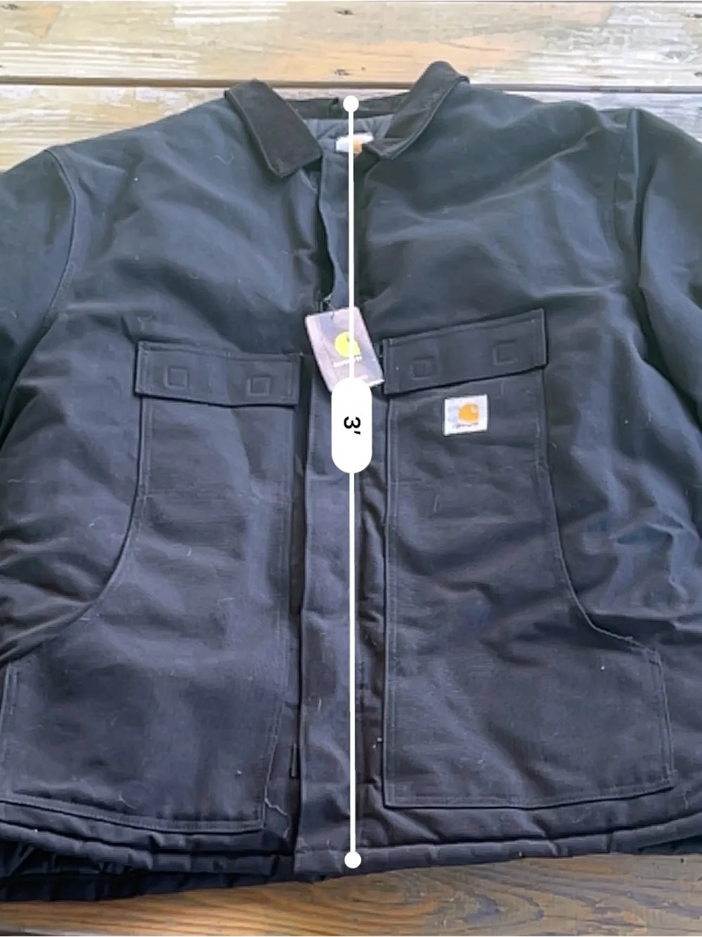 NWT Carhartt MADE IN USA Black Duck Detroit Jacket Size 3XL TALL